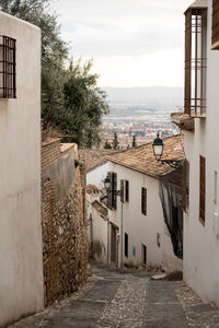 Streets of albaicin in granada, andalusia, spain