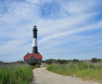 Path leading to the fire island lighthouse
