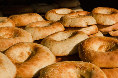 Full frame shot of buns in shop