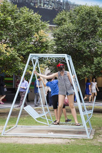 People in park