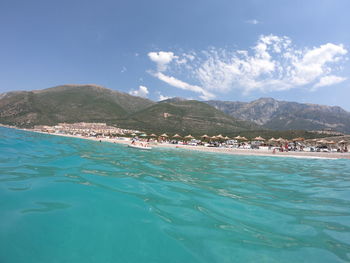 Scenic view of sea against sky