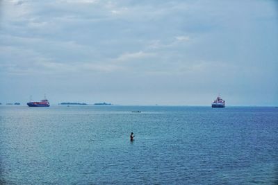 Scenic view of sea against sky