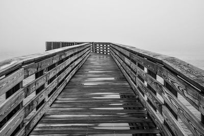 Low angle view of bridge against clear sky