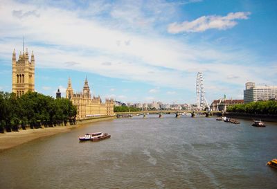 River with city in background