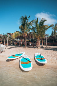 Boats in sea