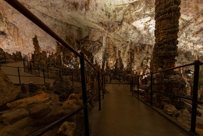 View of staircase in building