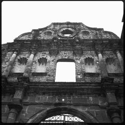 Low angle view of historical building