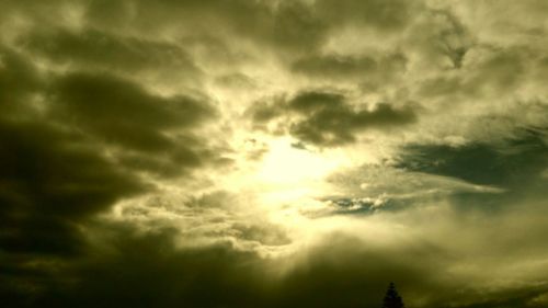 Low angle view of storm clouds in sky