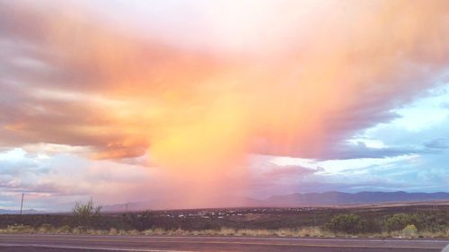 Scenic view of landscape against sky