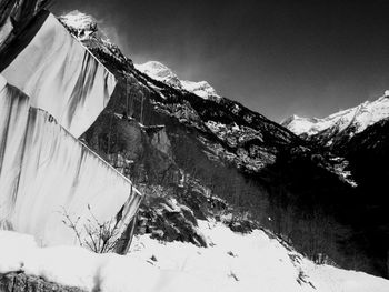 Scenic view of snowcapped mountains