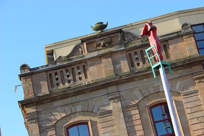 Low angle view of historic building