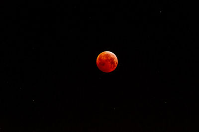 View of moon at night