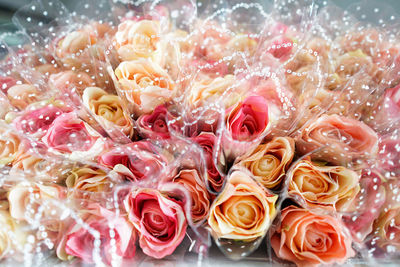 Close-up of rose bouquet