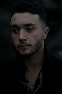 Close-up portrait of young man