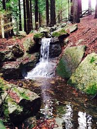 Stream flowing through rocks