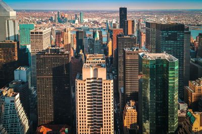 Aerial view of city