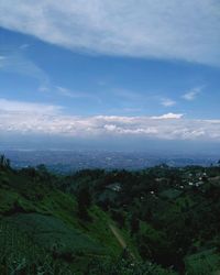 Scenic view of landscape against sky