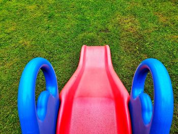 High angle view of playground