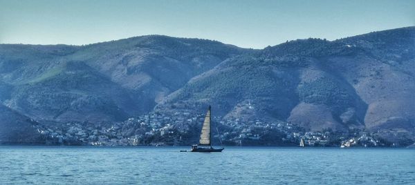 Sailboat in sea