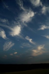 Scenic view of landscape against sky during sunset
