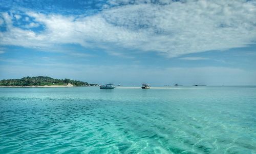 Scenic view of sea against sky