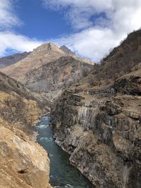 Scenic view of rock formations