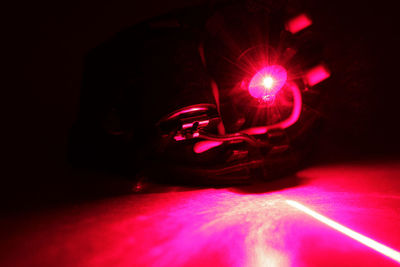 Close-up of red light