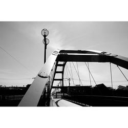 Low angle view of bridge against sky