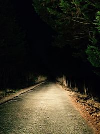Road passing through trees