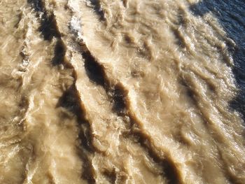 Full frame shot of water on beach