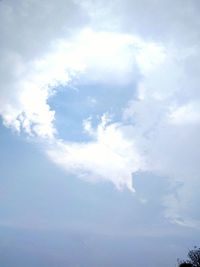 Low angle view of clouds in sky