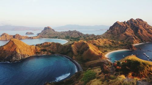 Panoramic view of lake