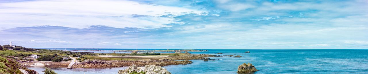 Panoramic view of sea against sky