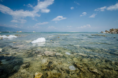 Scenic view of sea against sky