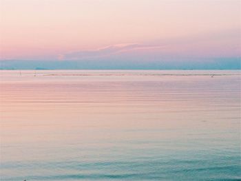 View of sea at sunset