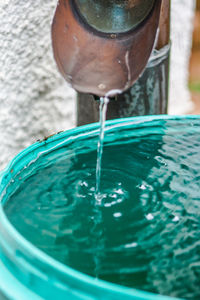 Close-up of blue water