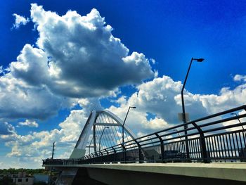 Low angle view of built structure against cloudy sky