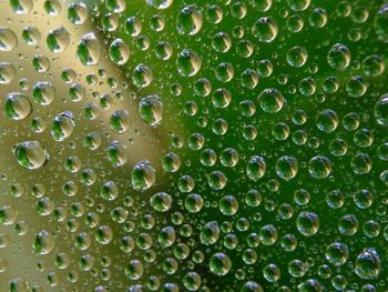 Full frame shot of bubbles in water