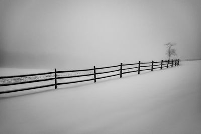 Bridge against sky during winter