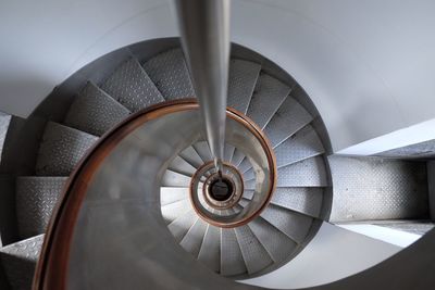 Close-up of spiral staircase