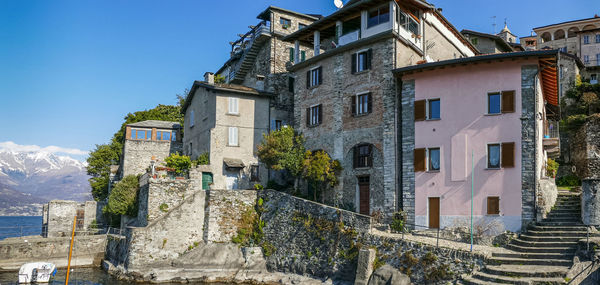 Stone houses in the small village of corenno