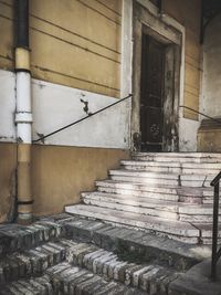 Interior of abandoned building