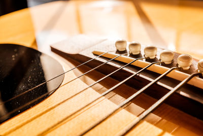 Close-up of guitar