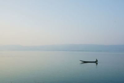 Boats in sea