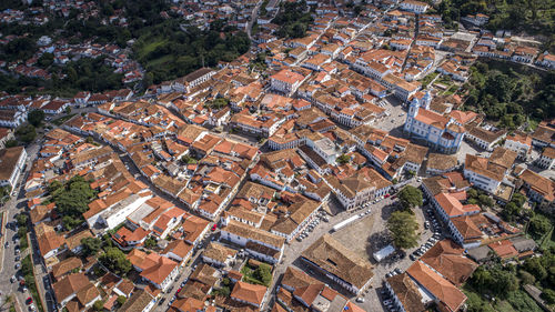 High angle view of cityscape