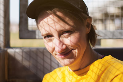 Close-up portrait of woman