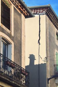 Low angle view of building against sky