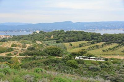 Scenic view of landscape against sky