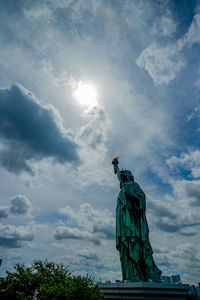 Low angle view of statue