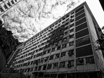 Low angle view of building against sky